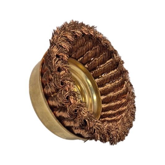 Non-Sparking AlBr Knotted Cup Brush Φ100*30mm