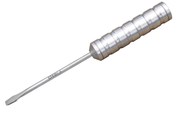 non-magnetic Stainless Steel (SS) Slotted Screwdriver With SS Handle