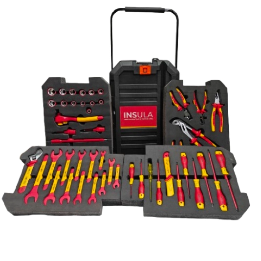 Insulated 52pc Tool Set With Waterproof Case VDE 1000V