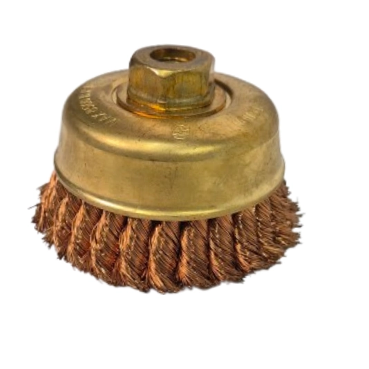 Non-Sparking AlBr Knotted Cup Brush Φ100*30mm