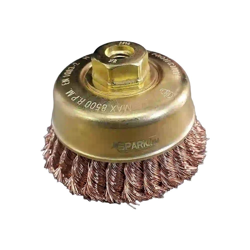 Non-Sparking AlBr Knotted Cup Brush Φ100*30mm