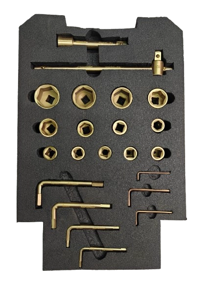 Non-Sparking BeCu 52 pcs Toolkit