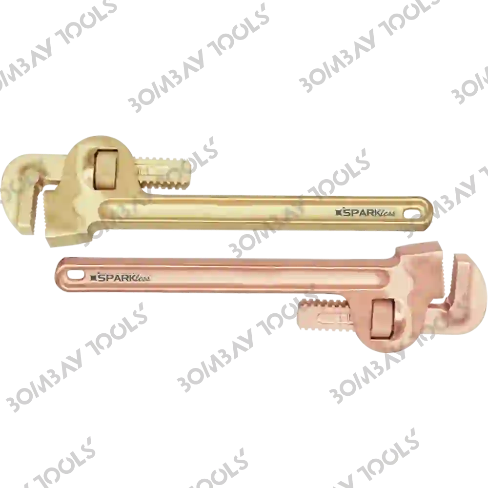 Non-Sparking BeCu Pipe Wrench 200mm