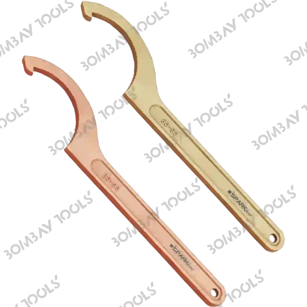 Non-Sparking BeCu Hook Wrench With Pin 30-32mm