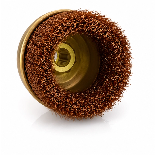 Non Sparking Wheel Brush Crimped Wire