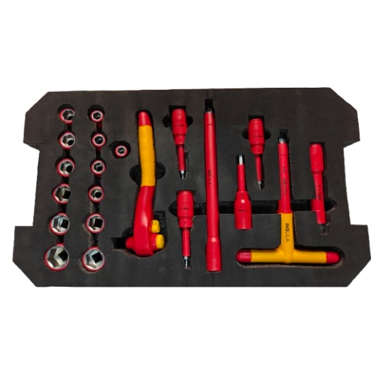 Insulated 52pc Tool Set With Waterproof Case VDE 1000V